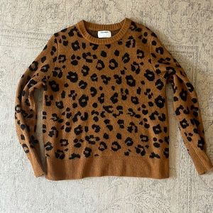 Leopard print sweater